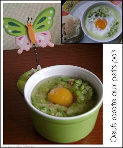 Oeufs cocotte aux petits pois