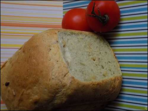 Pain au pesto et pignons