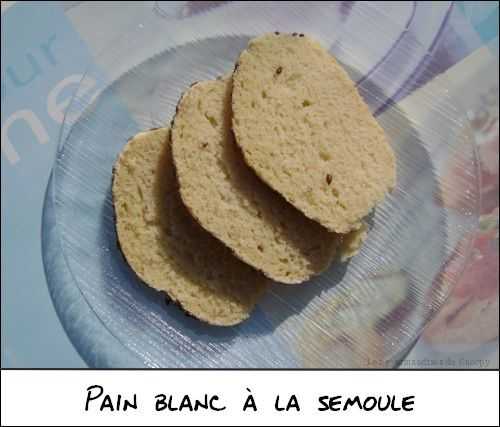 Pain blanc à la semoule