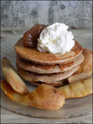 Pancakes à la chataigne et poires