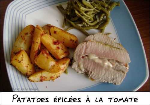 Papatoes épicées à la tomate