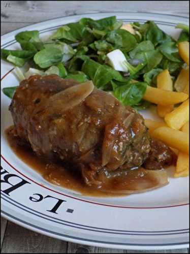 Paupiettes de boeuf sauce échalotes-spéculoos