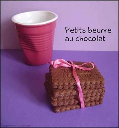 Petits beurre au chocolat