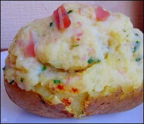 Pommes de terre farcies à la ciboulette