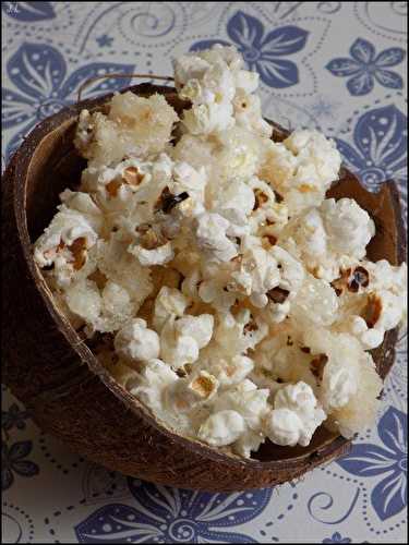 Pop corn caramélisés à la noix de coco