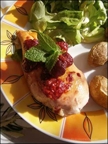 Poulet aux framboises