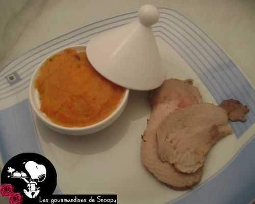 Purée de carottes au miel et aux dattes