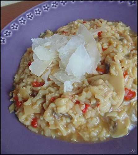 Risotto au porc et champignons