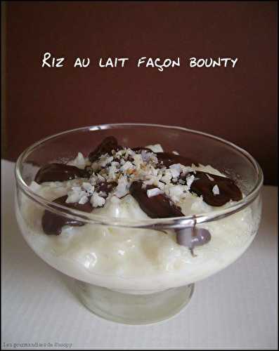 Riz au lait façon bounty