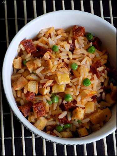 Riz cantonnais au chorizo