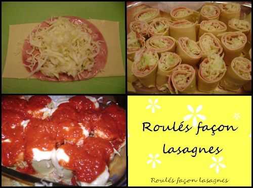 Roulés façon lasagne