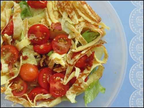 Salade à l'omelette