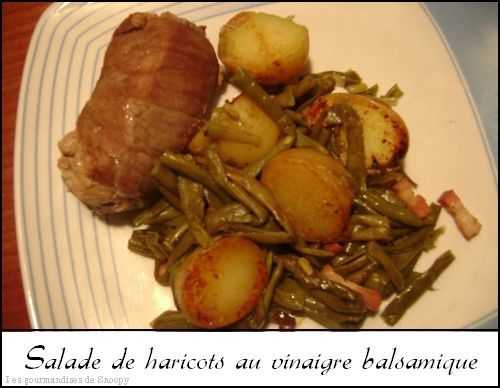 Salade de haricots au vinaigre balsamique - Une toquée en cuisine