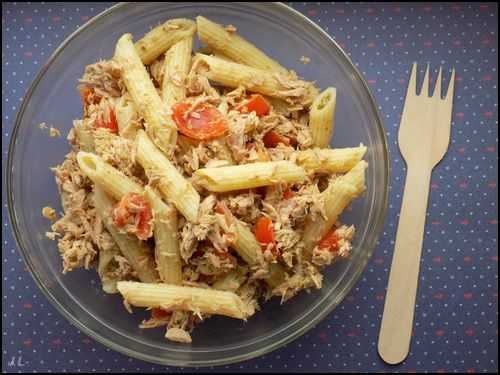 Salade de pâtes au thon et pesto