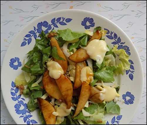 Salade de poires au gouda et à la bière