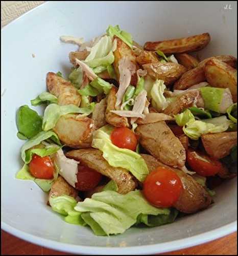 Salade de pommes de terre au poulet roti