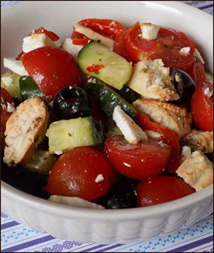 Salade de poulet à la grecque  - Une toquée en cuisine