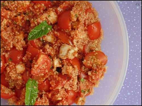 Salade de quinoa à la tomate