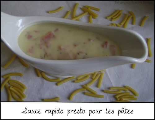 Sauce pour pâte "rapido"