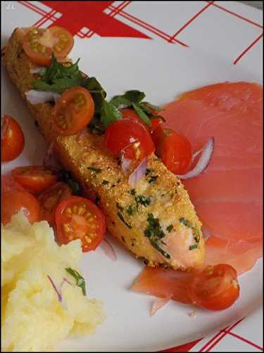 Saumon en croute et salsa de tomates