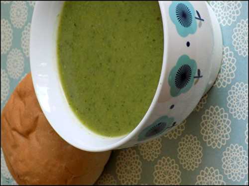 Soupe aux pois et poireaux