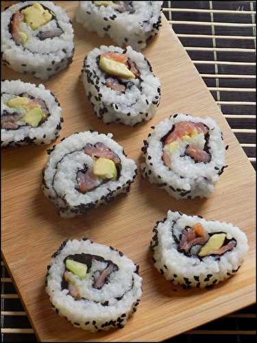 Sushis saumon avocat