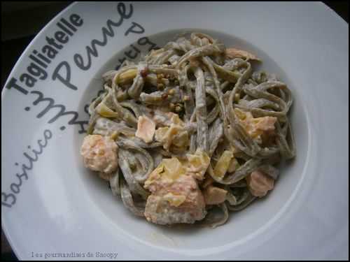 Tagliatelles au saumon