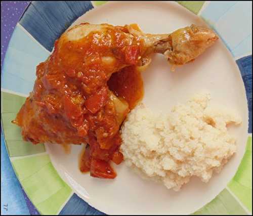 Tajine de poulet à la tomate