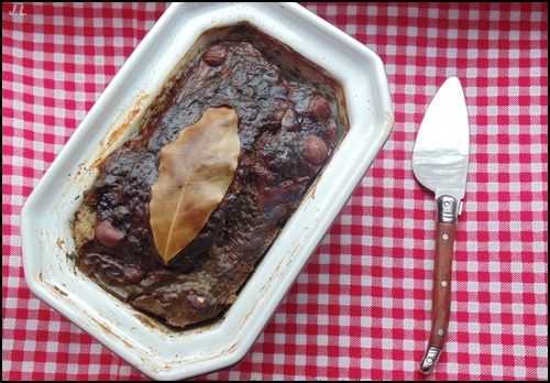 Terrine de foie de volaille à la noisette