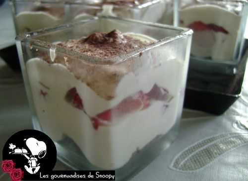 Tiramisu aux fraises