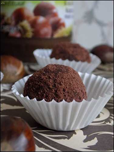 Truffes au chocolat et aux marrons