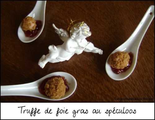 Truffes de foie gras au spéculoos