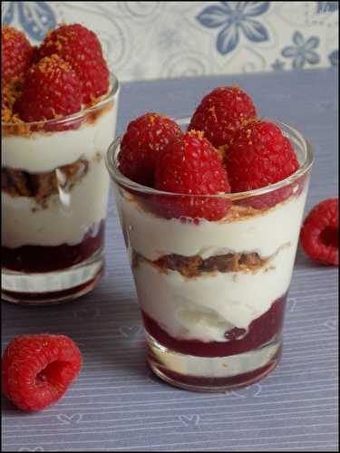 Verrine ricotta-framboises