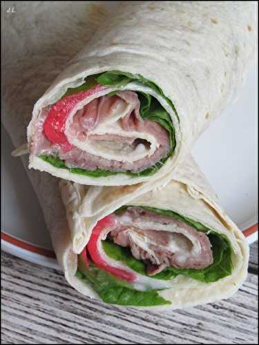 Wraps au roastbeef et pickles de radis