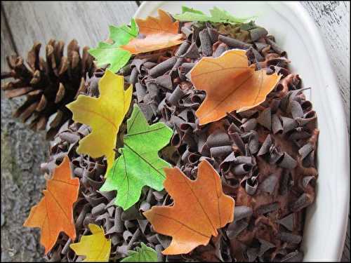 Gateau feuilles d'automne