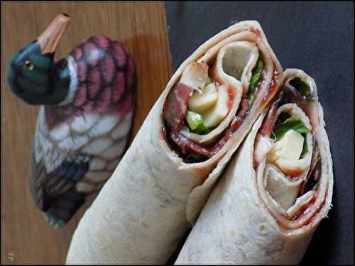 Wraps au canard et figues