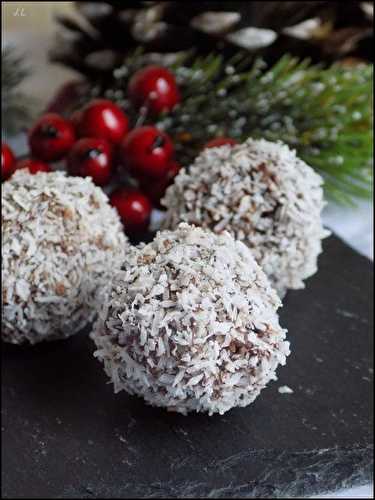 Truffes au chocolat et à la noix de coco