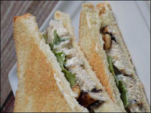 Club sandwich au poulet balsamique - Une toquée en cuisine