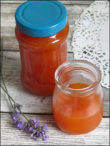 Confiture abricots lavandin