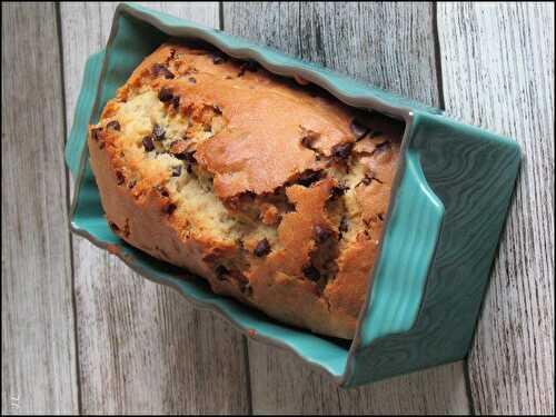 Cake a la farine de riz et pépites de chocolat