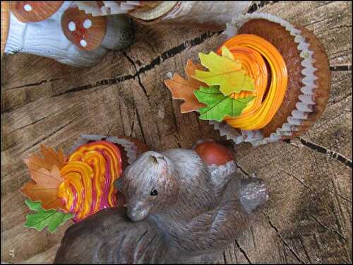 Cupcakes feuilles d'automne  - Une toquée en cuisine