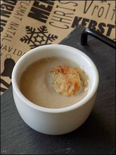 Velouté de chataignes au boudin blanc