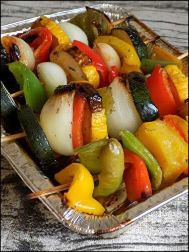 Brochettes de légumes au Barbecue