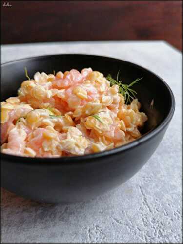 Lentilles corail au saumon et à l'aneth