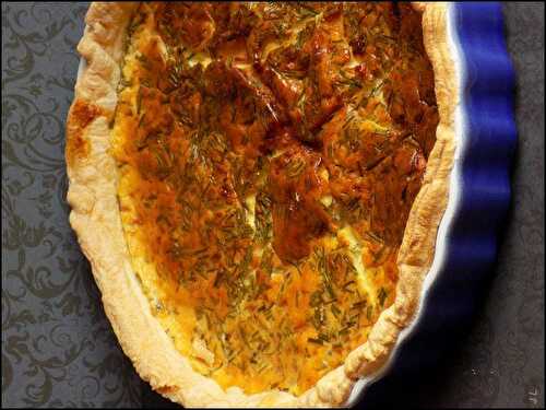 Quiche aux fines herbes et au bleu