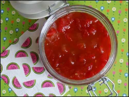 Confiture pastèque-orange