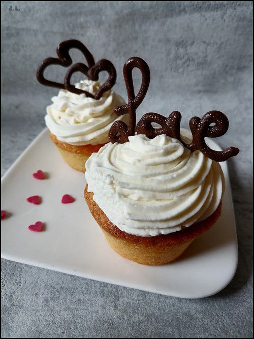 Cupcakes saint valentin 