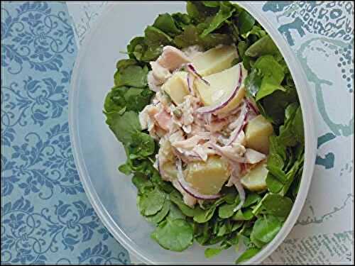 Salade de pommes de terre à la truite fumée