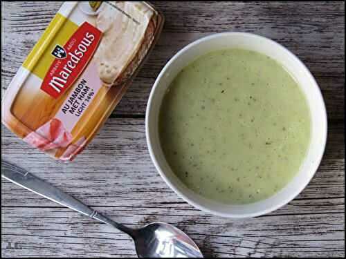 Soupe de courgettes au Maredsous 