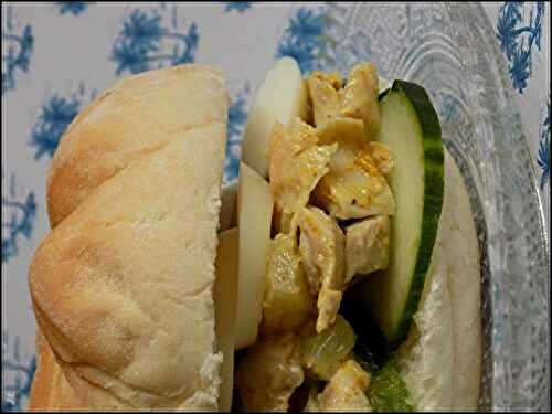 Sandwich poulet curry